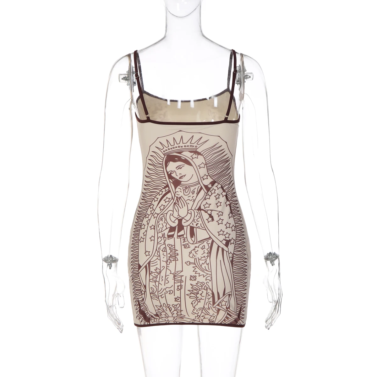 Hugcitar Fashion Print Slips Rückenfreies Sexy Bodycon Minikleid Sommer Damen Mode Outfit Party Streetwear Urlaub Y2K – Detail 4