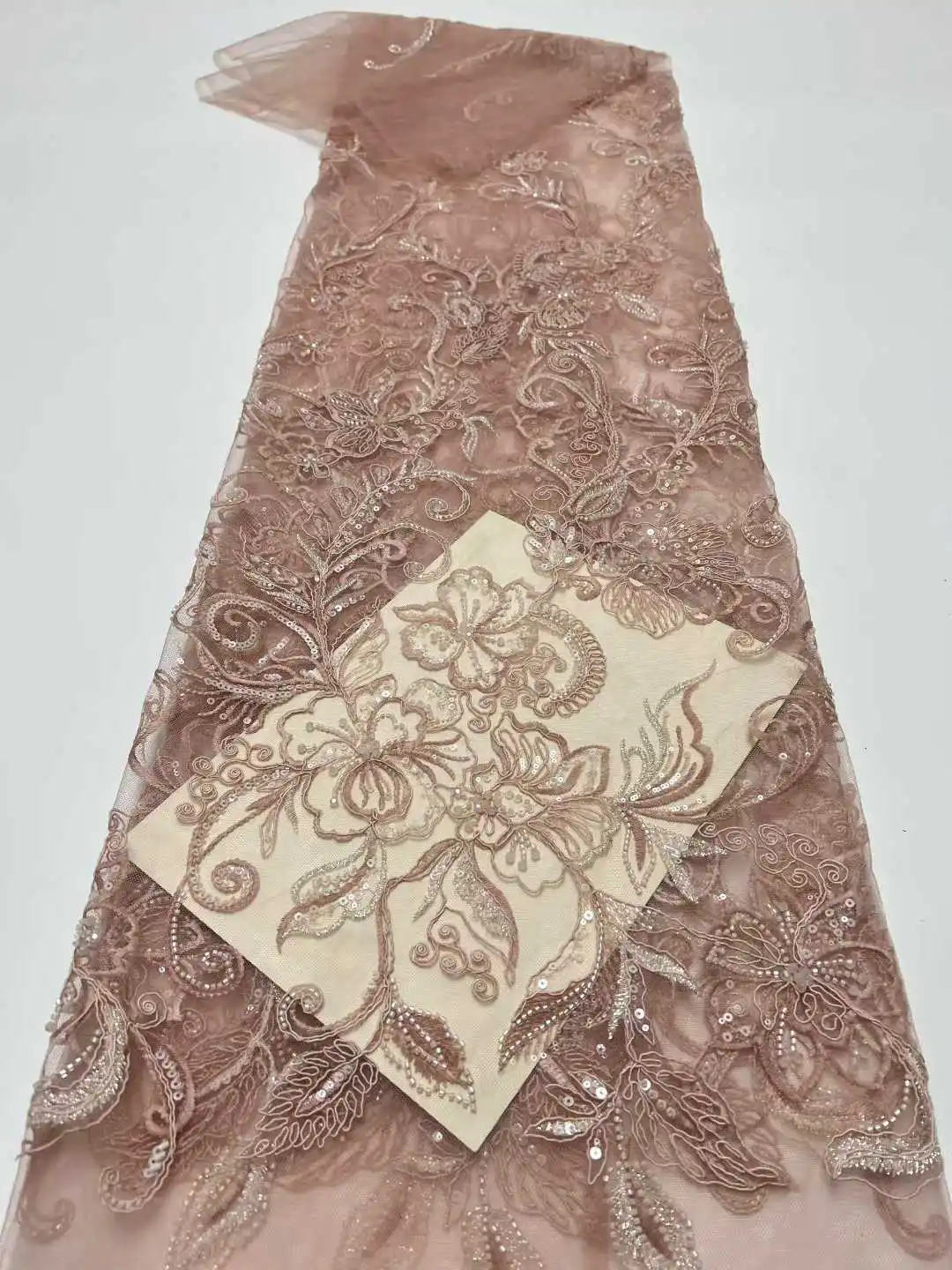 Latest French Tulle Lace Fabric with Sequins, African Groom Fabrics, Evening Party Dresses, High Quality, S8087TY, 2026