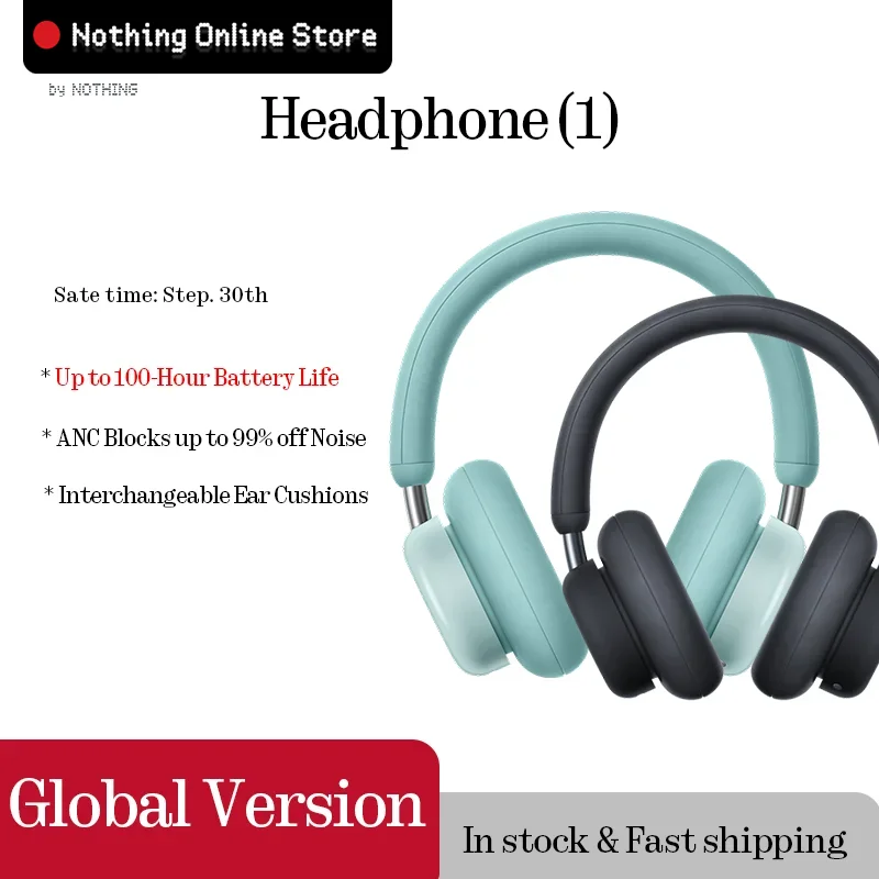 CMF Headphone Pro Global Version Up to 100-Hour Battery Life ANC Blocks up to 99% off Noise Interchangeable Ear Cushions