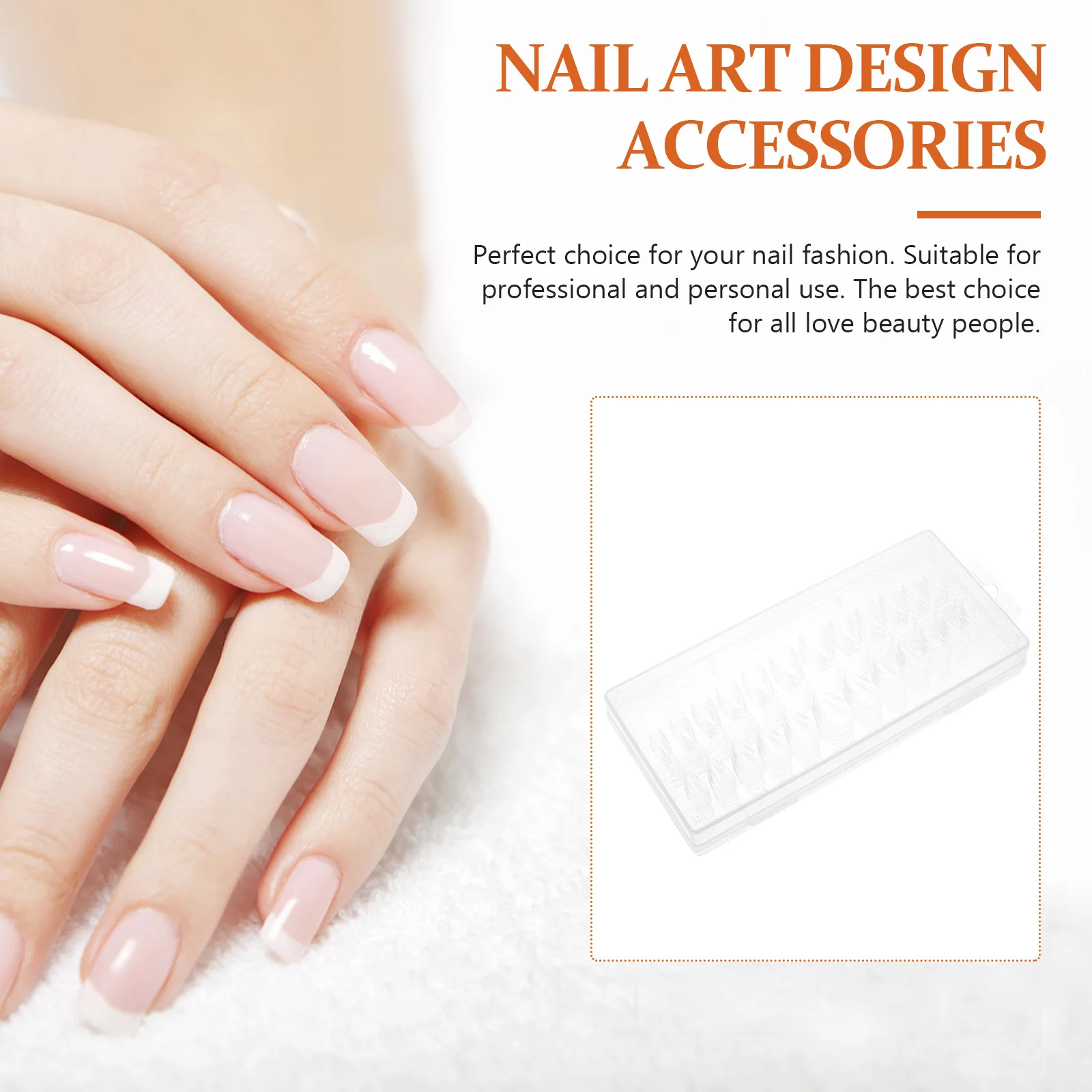 240 stuks geen schade nageltips herbruikbare transparante nepnagels diy druk op volledige dekking manicure accessoires decoratieve nagelkunst