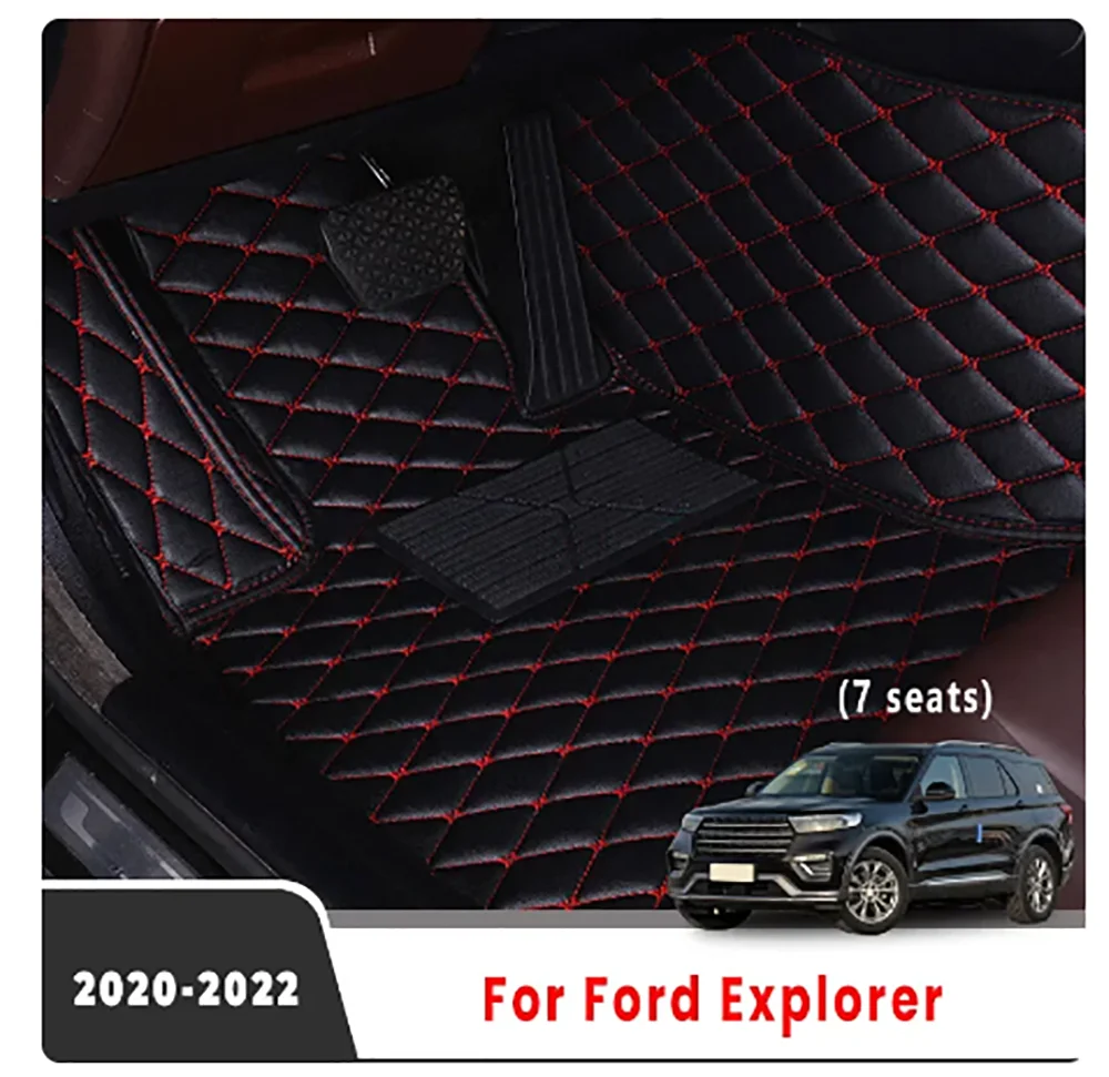 Custom For Ford Explorer 2022 2021 2020 (7 Seats) Automobiles Accessories Rugs Covers Interior Parts Products  LHD Car Floor Mat