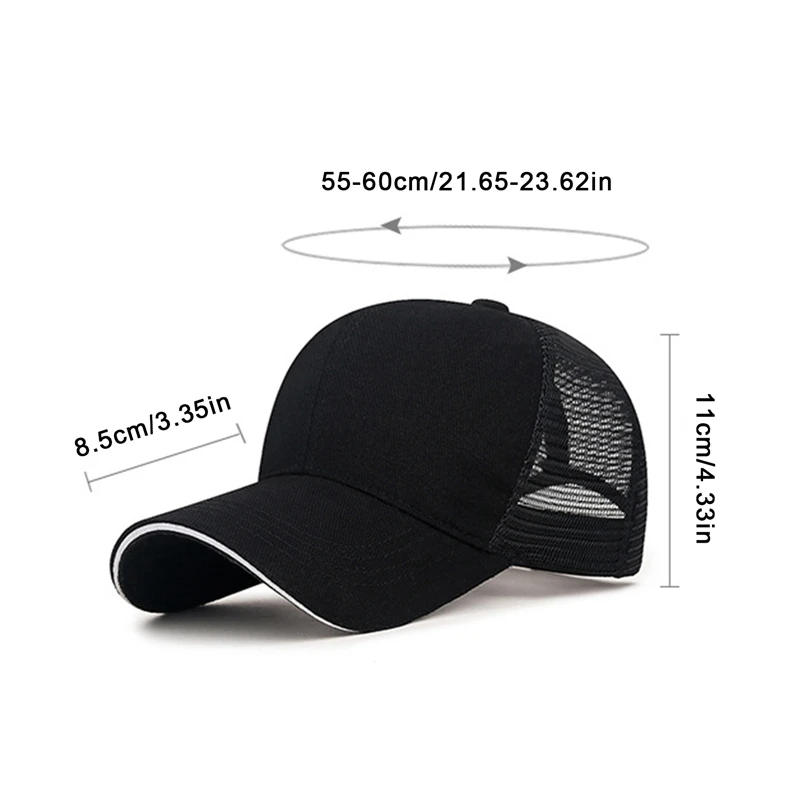 Unisex Solid Color Baseball Caps Spring Summer Outdoor Adjustable Casual Hats Sunscreen Hat