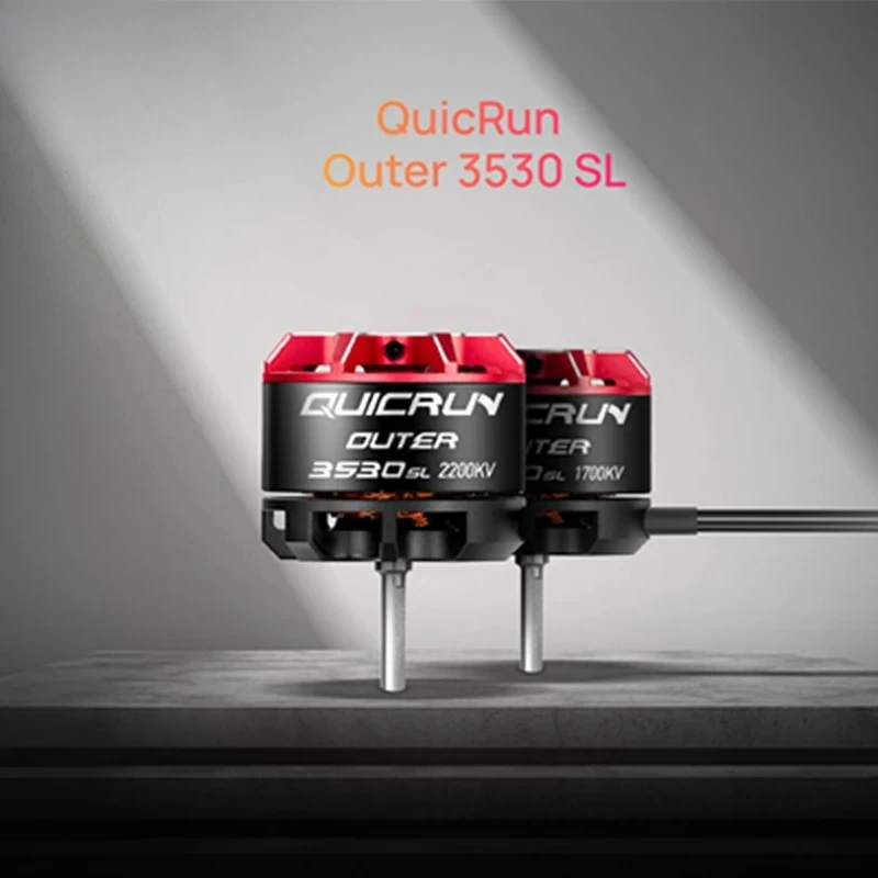 

HobbyWing QuicRun Outer 3530 SL 1700KV/2200KV Brushless Motor for 1/10 1/12 RC Remote Control Covered Car