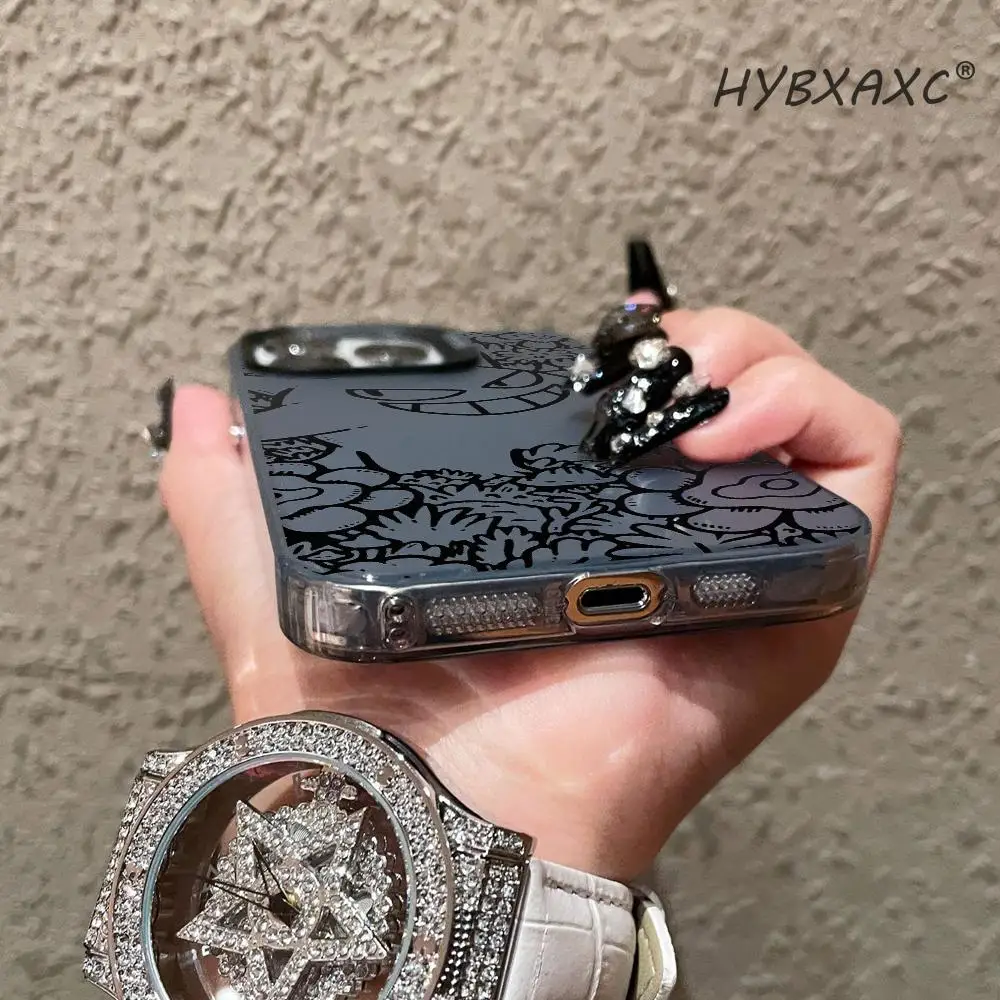 Cute Floral G-Gengar P-Pokemon Phone Case FOR IPhone 17 16 15 Pro MAX 14 13 12 16e 15Pro Plus Shell 17Air Silver Shell IMD Cover view 4
