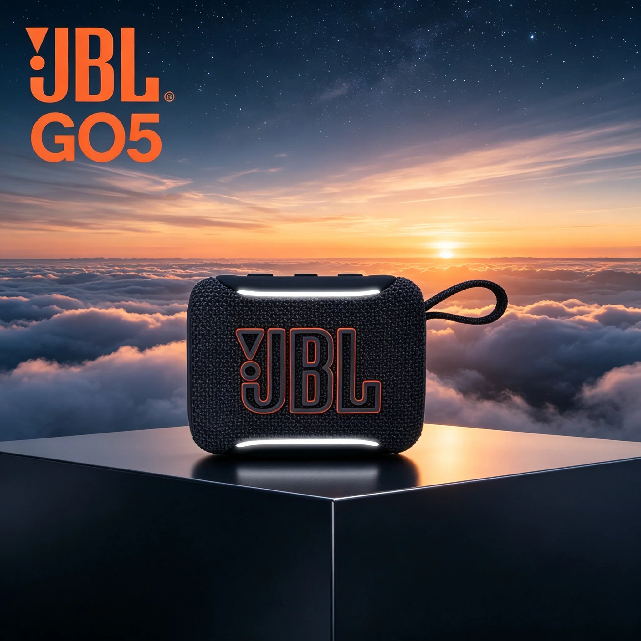 Caixa de Som Bluetooth JBL GO5 IP68 à Prova de Poeira e Água, Compacta e Sem Fio, Ideal para Atividades ao Ar Livre, Música e Áudio