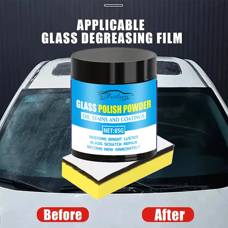 신제품! 유리 광택 및 스크래치 복원 크림, 자동차 창문 및 거울의 얼룩 없는 복원, 플라스틱 도어 및 유리 왁스