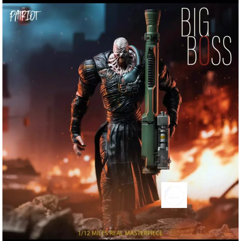 Patriot Studio New 1/12 Horror Zombie Cop Soldier The Fallen Anger R.P.D. Depraved Officer Open Closed Mouth 6" Male Soldier