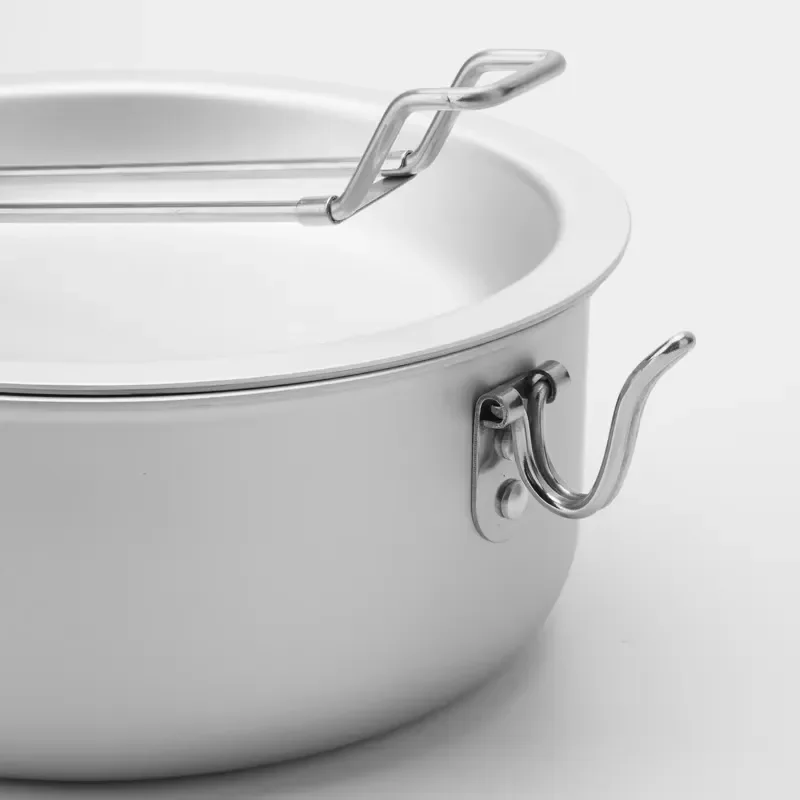 HW1075 Pure Aluminum Cookware Set Portable Rice Cooker Frying Pan Lunch Box Dinner Plate Compact Storage Pot for Camping