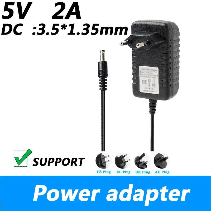 5V 2A DC 3.5*1.35 Wall Power Charger Adapter For Panasonic HC-V750 P/C HC-W850 P/C Camcorder Eu Plug Uk Plug