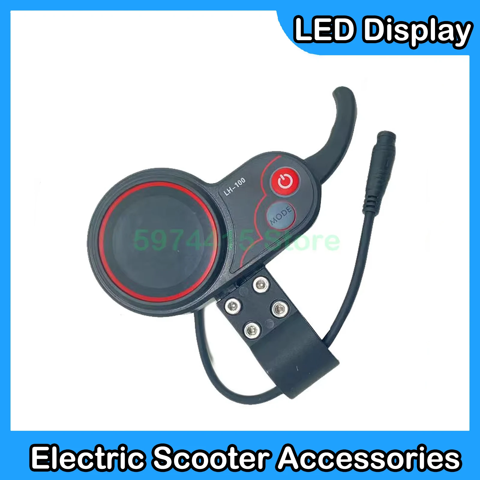 2 in 1 Speedometer Control Panel LH100 24V/36V/48V/60V Electric Bike Display Thumb Throttle For Electric Bike Scooter Electric