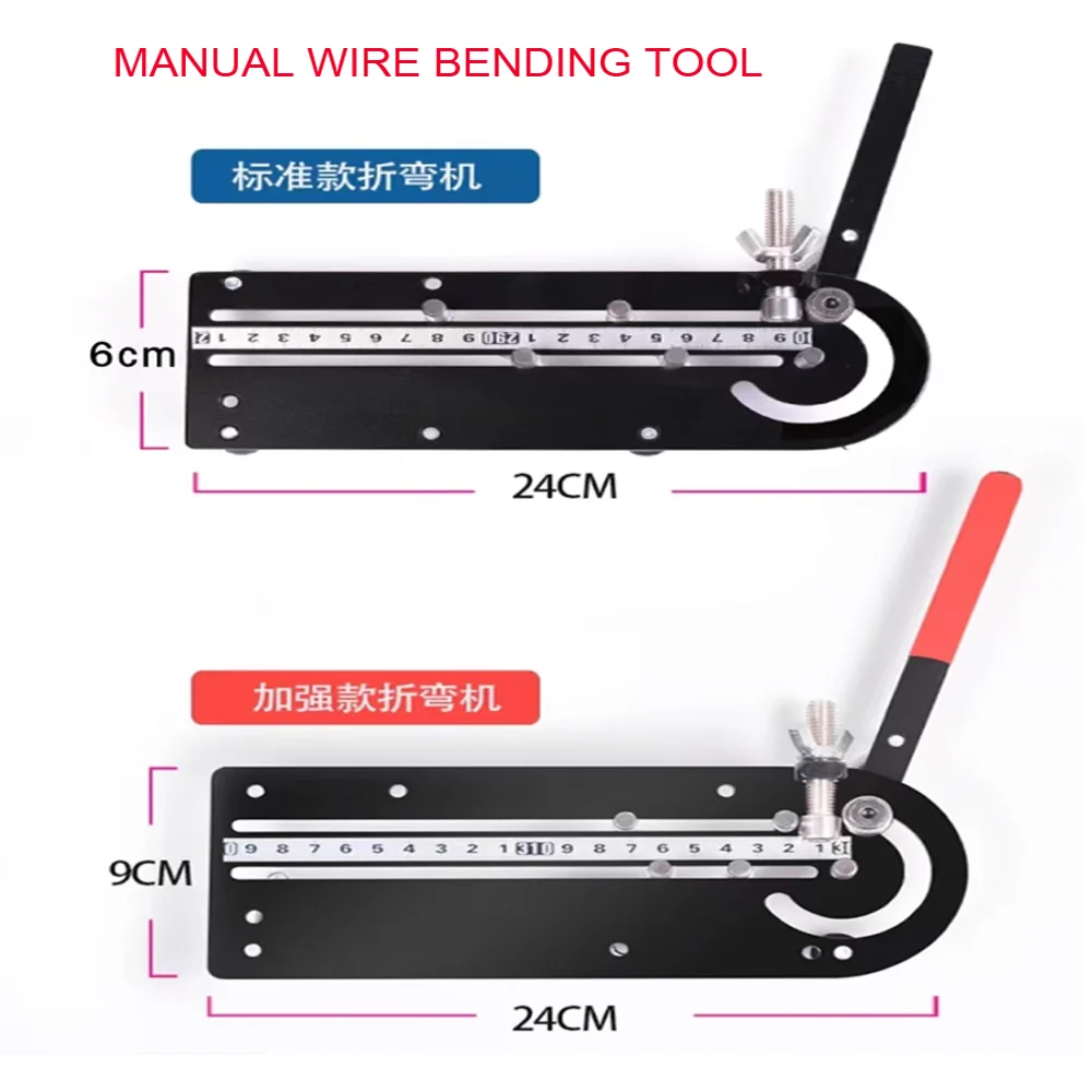 Imagem -06 - Máquina de Dobrar Fio Manual Cabo Chicote Benders Benders Bender Tool Cobre Hard Wire Small Folding 1x Novo