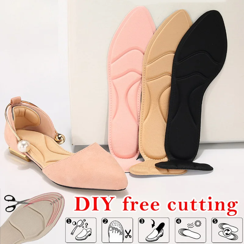 NAFOING 7D Comfort Breathable Women's Fashion Insoles Massage High-heeled Shoes Insoles Anti-slip Sale-WT