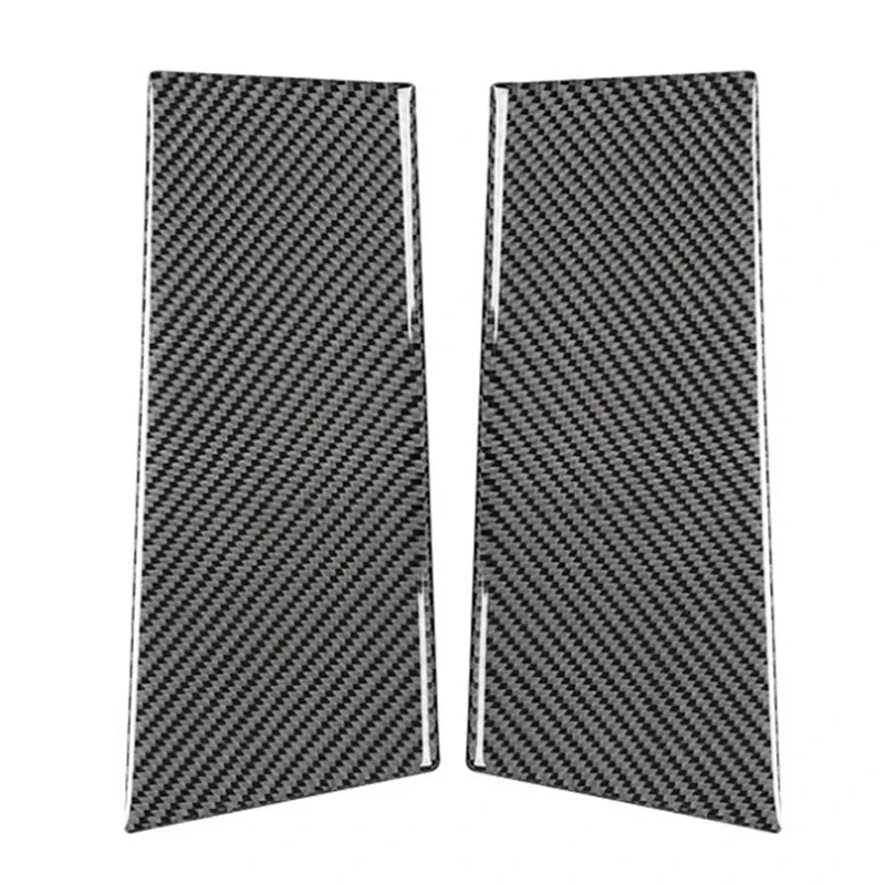 For Nissan 350Z 2003-2009 Carbon Fiber Door Trim B Pillar Panel Cover Sticker Window Goalpost Decorative Paste Car Accessories