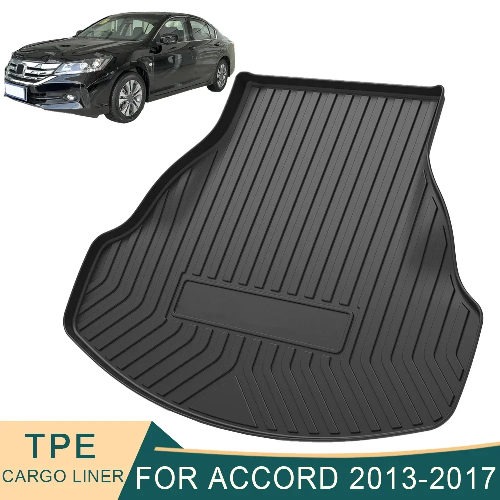 

For Honda Accord 9th 2013-2017 Auto Car Cargo Liner All-Weather TPE Non-slip Trunk Mats Boot Tray Carpet Interior Accessories