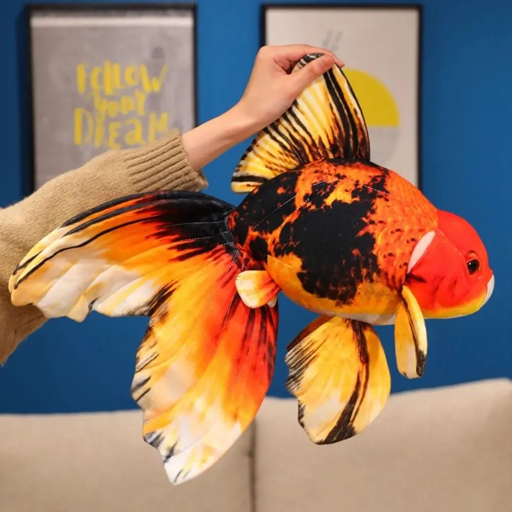 Pez Dorado de Imitación Realista de 50 cm, Peluche Suave de Koi, Adorable Diseño de Cola Larga, Pez Dorado Simulado