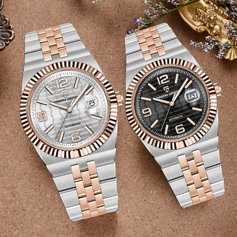 

PAGANI DESIGN New 3D Rhombus Dial Mechanical Men watch Japan Movt Luminous Waterproof Watch Sapphire Luxury All Steel Man watch