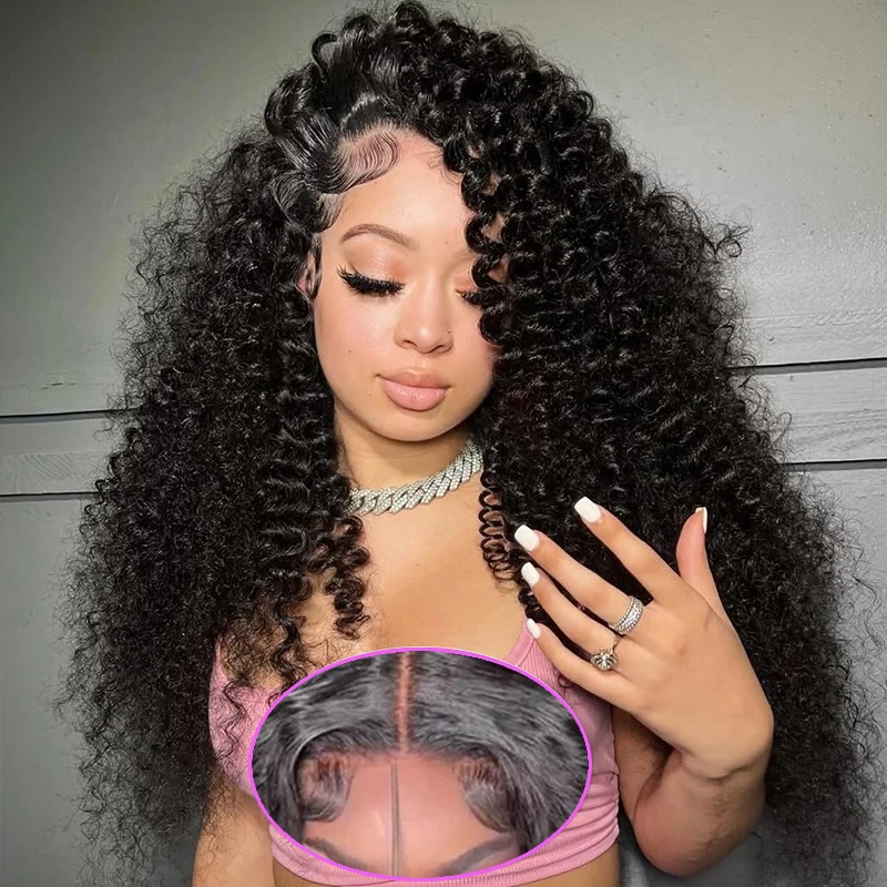 100% شعر بشري لعذراء 13x4 الدانتيل شعر مستعار أمامي شعر الإنسان شعر مستعار مجعد قبل قطعها الباروكات للنساء مع شعري طبيعي الرطب والمموج