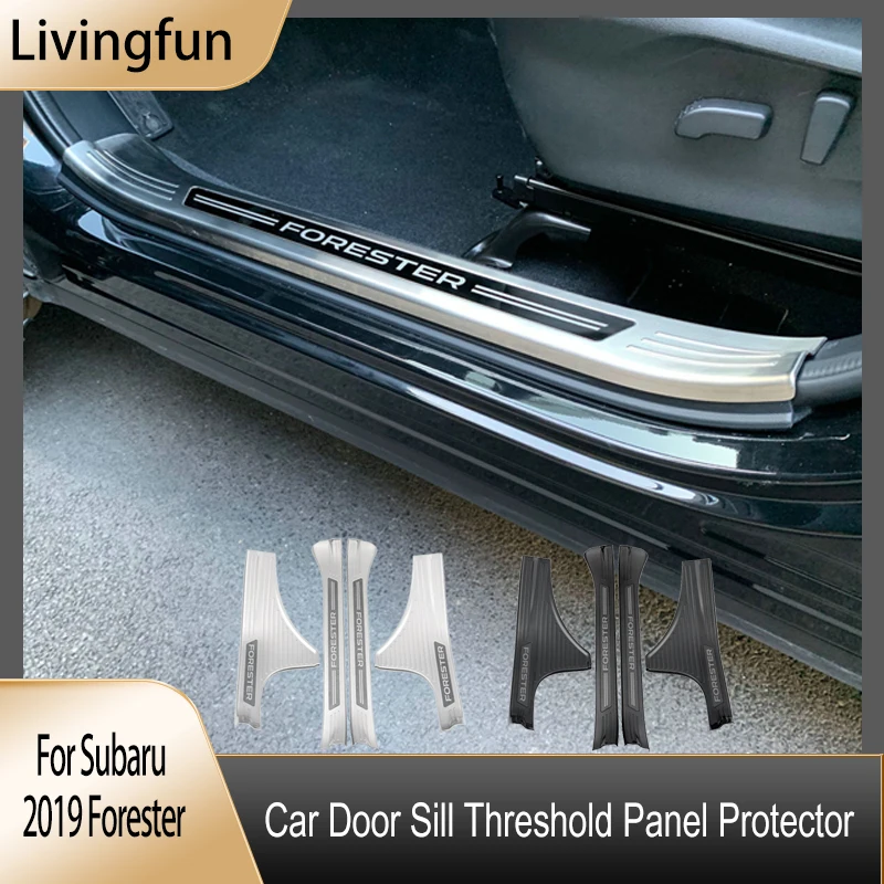 

For 2019 Subaru Forester Interior and Exterior Welcome Pedals Door Sill Decorative Strips Special Subaru Accessories