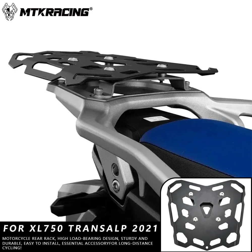 

MTKRACING For HONDA XL750 Transalp 2021 Motorcycle Rear Luggage Rack Tail Rack Top Case Bracket Cargo Rack