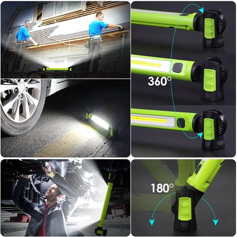 Hook Cordless Magnetic Emitting Diode Under Hood High Brightness Cabin Light Multifunctional Emergency Repair Light Tool Helper