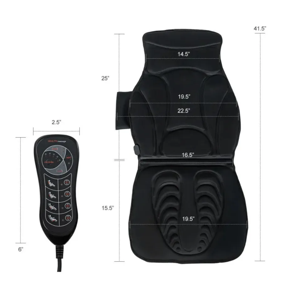 Estera de masaje de cuerpo completo plegable con 10 motores de vibración