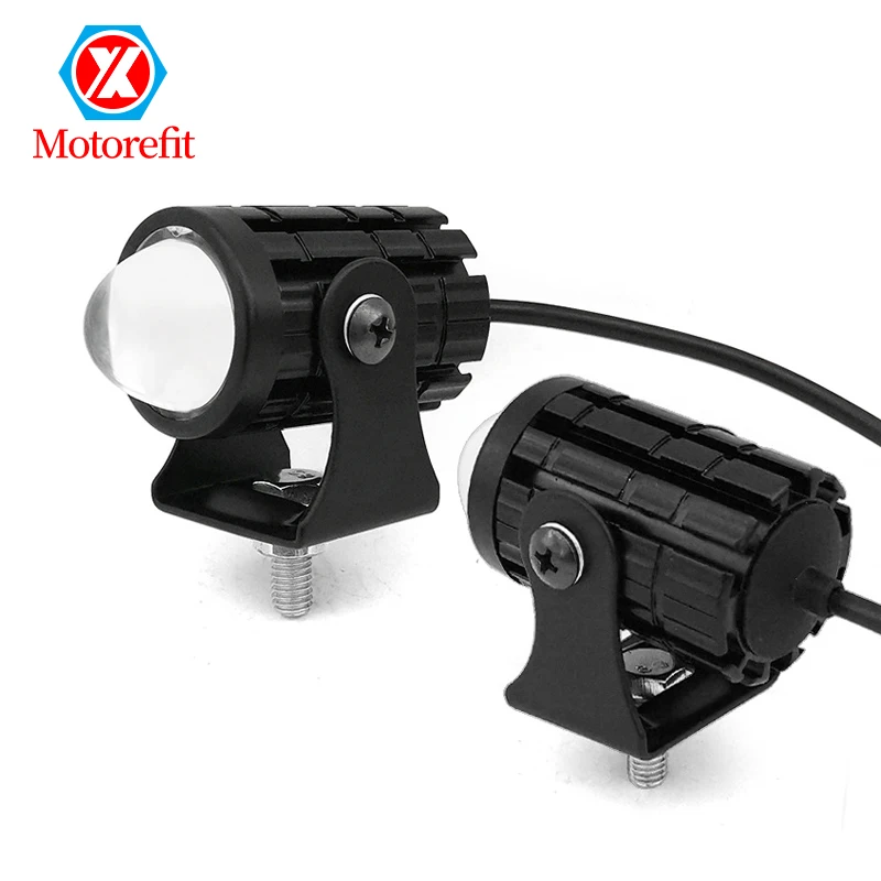 8-80V Dual Color Laser Headlights Work LED Light with switch mini driving light  Motorcycle Head Led Light