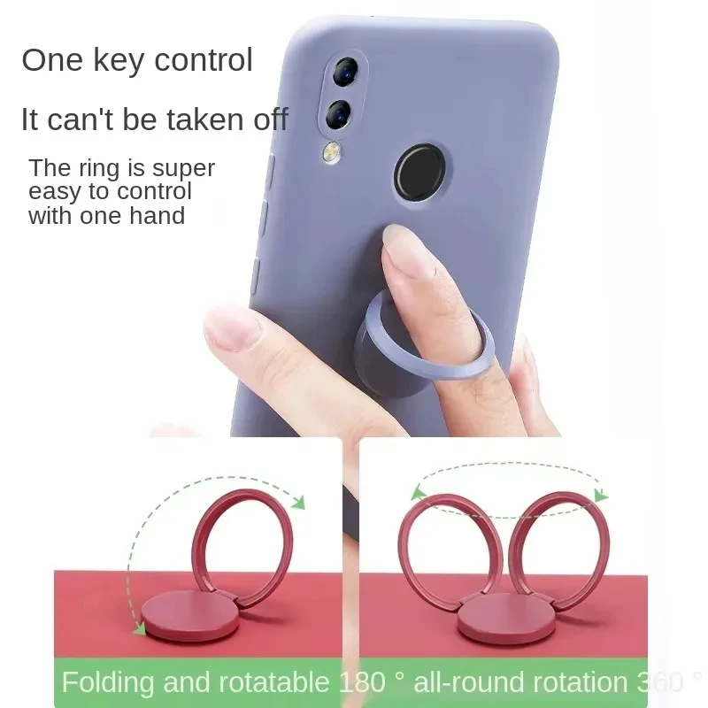 Luxus Metall Handy Buchse Halter Universal 360-Grad-Drehung Finger Ring Unterstützung Magnetische Auto Halterung Ständer Zubehör – Detail 2