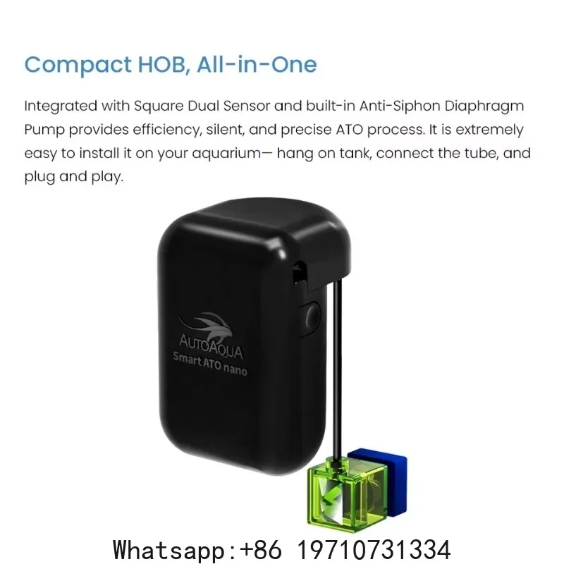 AUTOAQUA Smart ATO Nano G2 SATO-276D 110-220V Aquarium Fish Tank Auto Top Off System Water Filler Refiller Level Controller