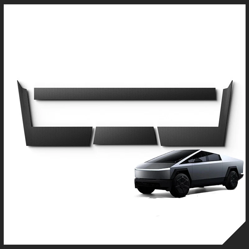 For Tesla Cybertruck 2024 Rear Bumper Tailgate Protection Mat TPE Trunk Cover Anti-dirty Pad Trim Car Rear Trunk Protective Pad