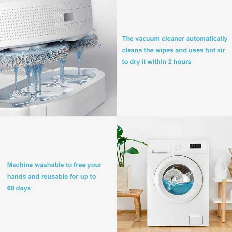 BAAG-Mop Panno Pad Per Dreame L10 Ultra / L10s Pro / L10s Ultra / L10 Prime / L20 Ultra/X10 Parti Per Aspirapolvere