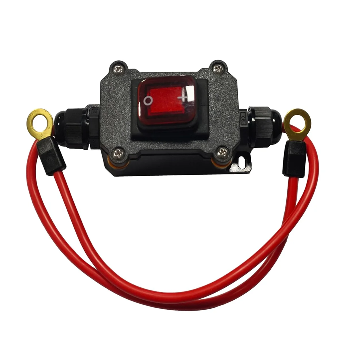 

B58ADC12V Inline Wire Switch DC12-24V DPST Dual Side Wiring Switch 25A IP67 with on/Off Quick Connect/Disconnect Switch
