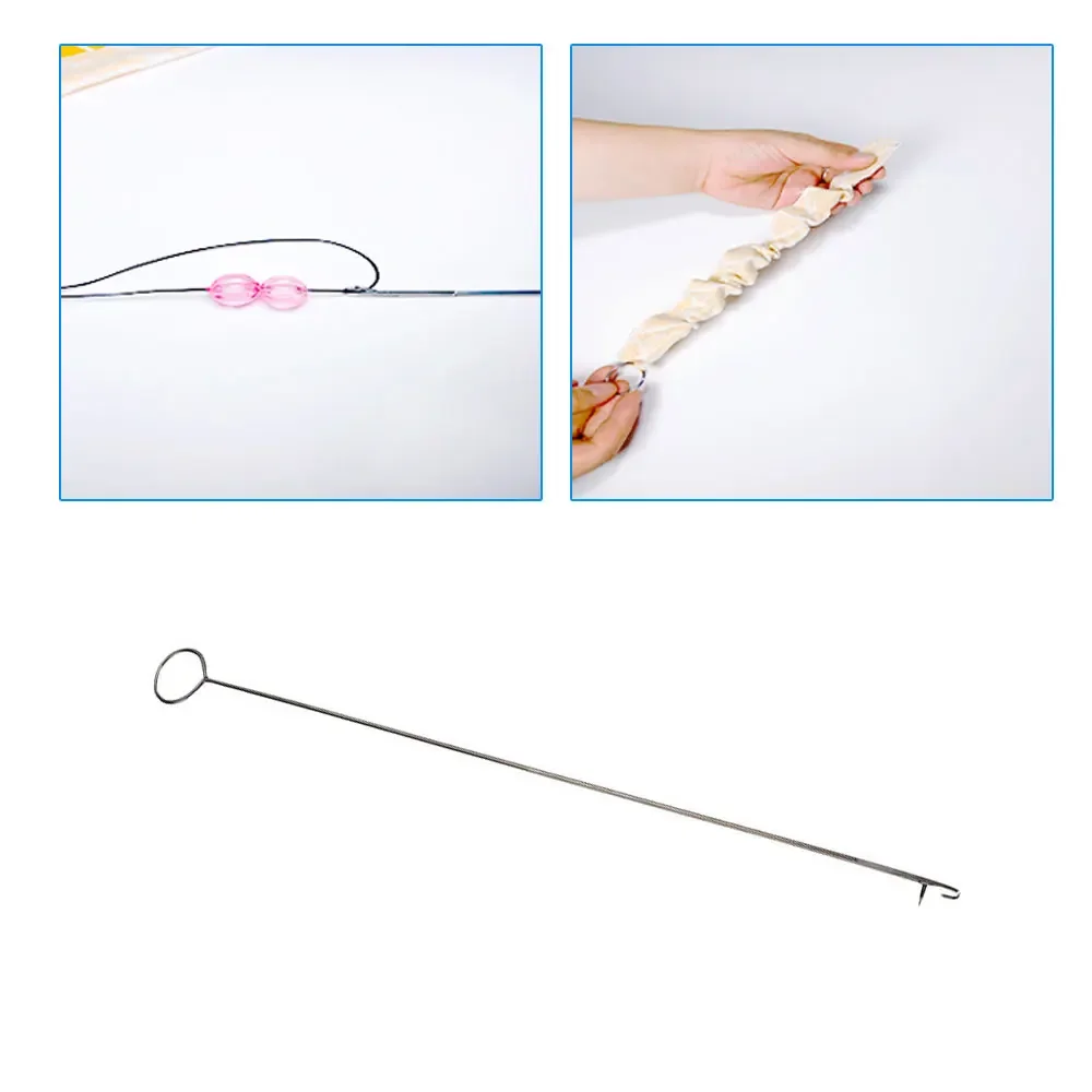 1Pc Stainless Steel Threading Device Threading Device Sewing Ring Flip Hook DIY Sewing Supplies And Accessoires Cross Stitch