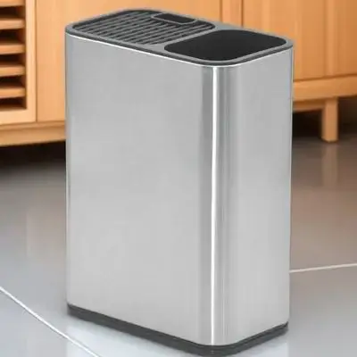 

1pc Knife Storage Holder Cutlery Base With Drain Holes Kitchen Organizer For Chopsticks Forks Cutter Stand Storage Rack