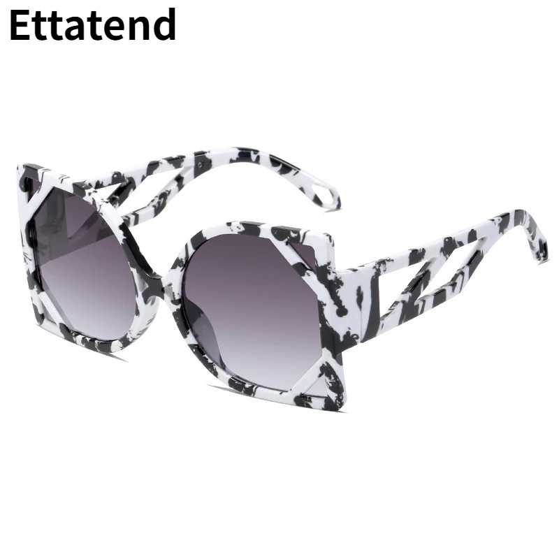 

2022 New Fashion Oversized Gradient Sunglasses Women Men Vintage Square Sun Glasses Elegant Shades Female Eyeglasses Uv400