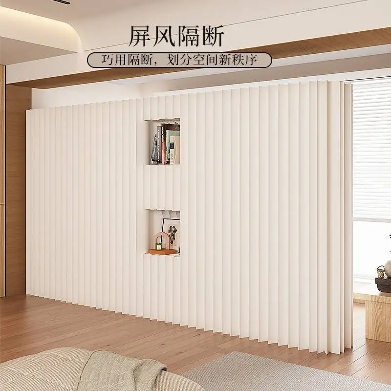 シンプルな折りたたみ式可動スクリーンパーティションウォールリビングルームエントランス展示シンプルなライブストリーム背景分離卸売