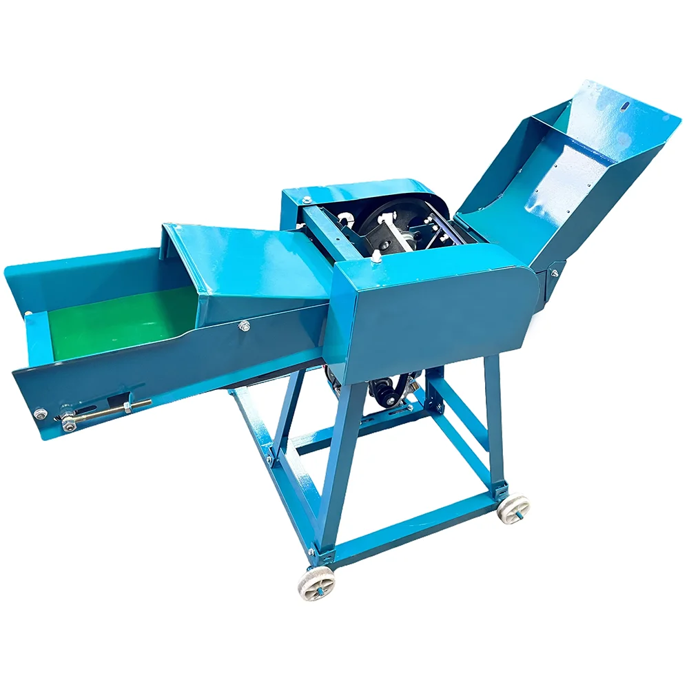 Corn Silage Straw Chaff Cutter Automatic Electric 220V High 2.2KW Motor 1 Ton/H Capacity Household Farm Use Nongjieli Brand New