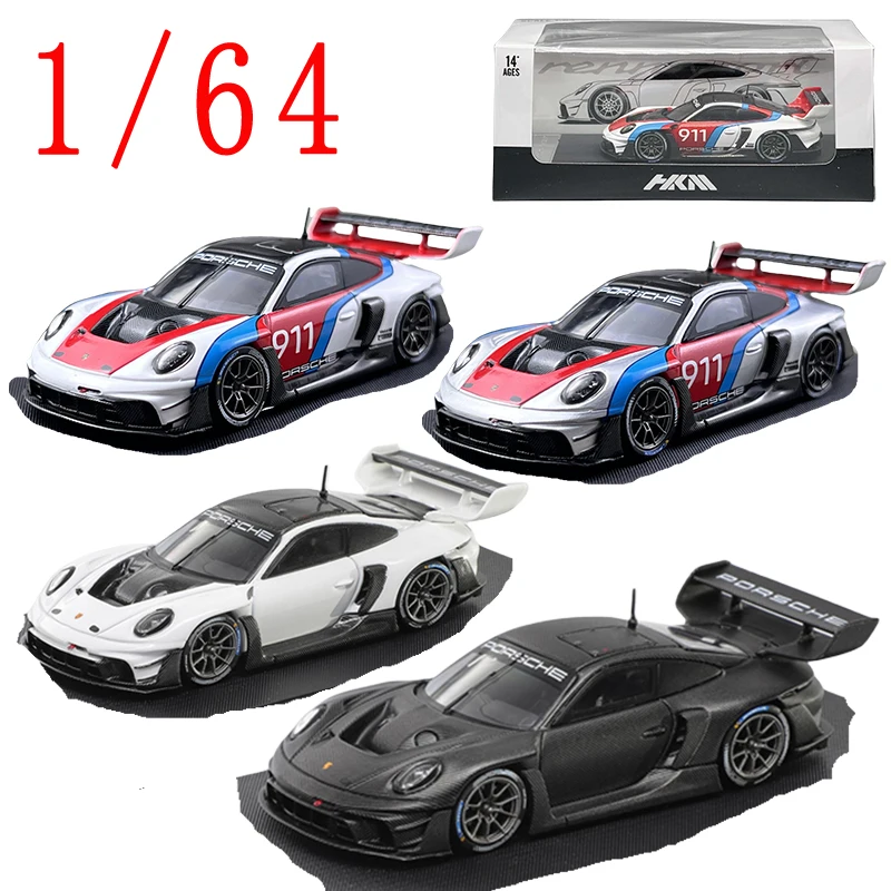 

HKM Литой под давлением масштаб 1/64 Porsche 911 GT3 R 992 Renn Модель спортивного автомобиля из сплава Porsche 911 GT3 R Модель автомобиля Подарочная коллекция игрушек для мальчика