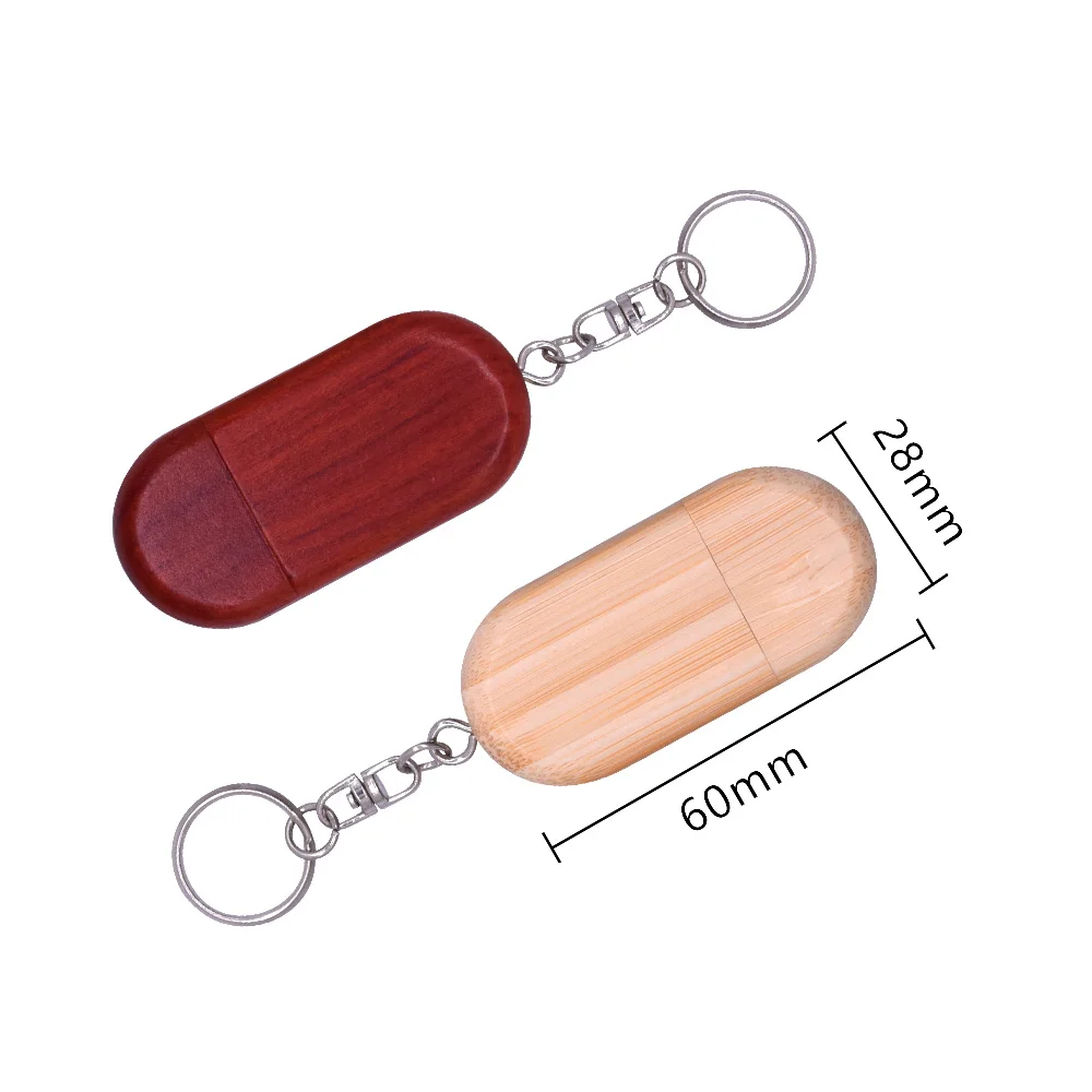 50pcs/lot Wooden 2.0USB Flash Drives 128GB Free Engraved Logo Keychain Memory Stick 64GB 32GB Wedding Photography Pen Drive Gift