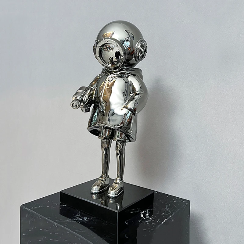 Abstract Explorer Character Statue, Nordic Room Decor, Astronaut Sculpture Crafts, Home Decorative Figures, Artwork Fashion Gift