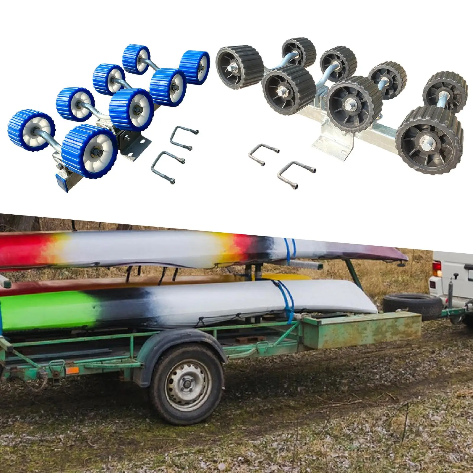 

Galvanized Boat Trailer Roller PP Support Marine Accessory for Yacht Motorboat Unloading Factory Use