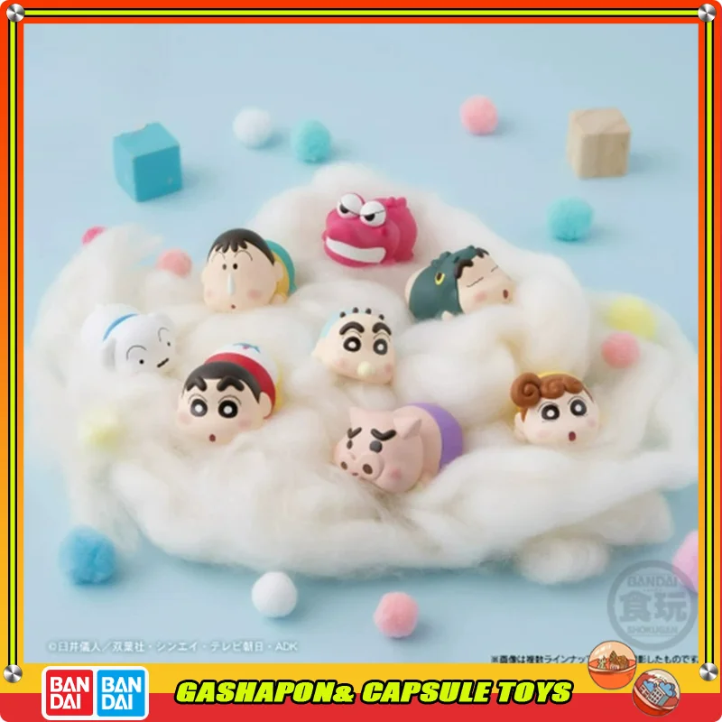 

Genuine Bandai EX CASHAPON Crayon Shin-chan Shin-chan Shiro Bo-chan Himawari Masao Softy Mocchiri Collectible Mini Figure Set