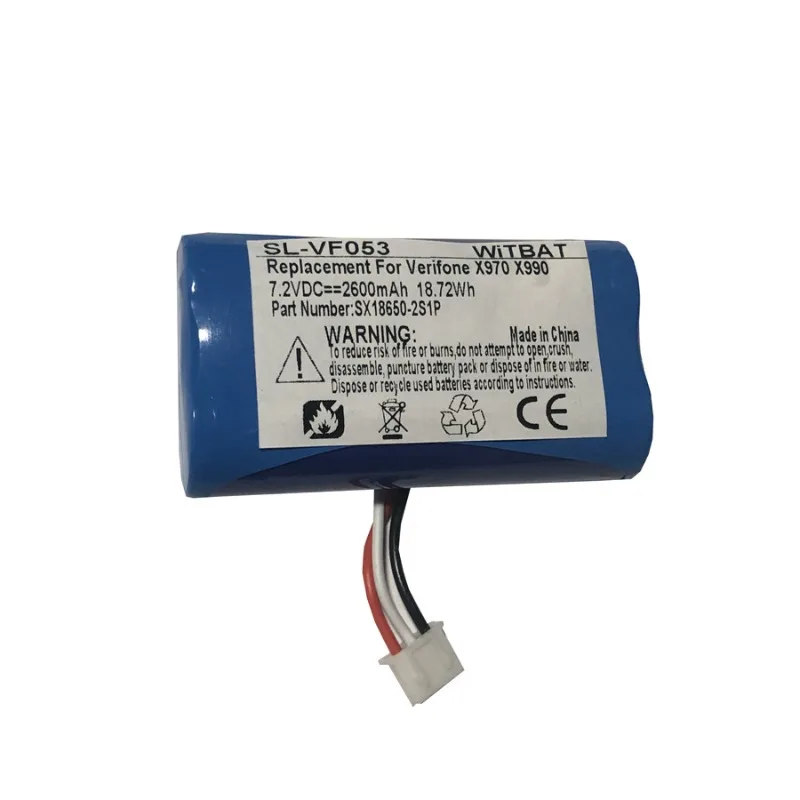 Premium Safe SX18650‑2S1P Lithium Battery For Huilfeng Verifone X970 X990 Credit Card Payment Machine Repair Spare Part