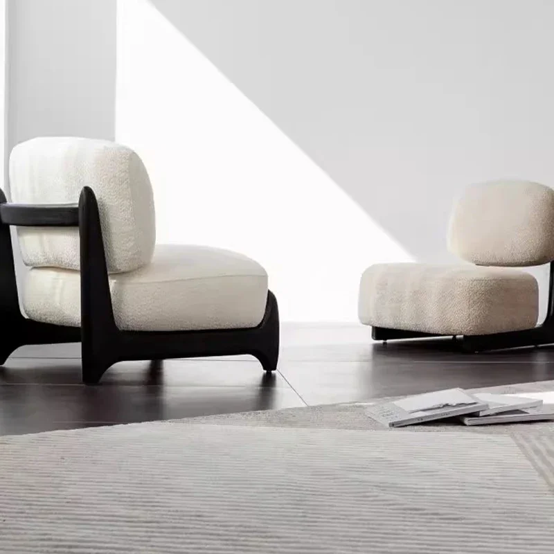 غرفة المعيشة المتنقلة الداخلية كرسي صالون تجميل كراسي الفندق في الهواء الطلق مسند الظهر كرسي أريكة هزاز القراءة مريح كسول الأثاث #2