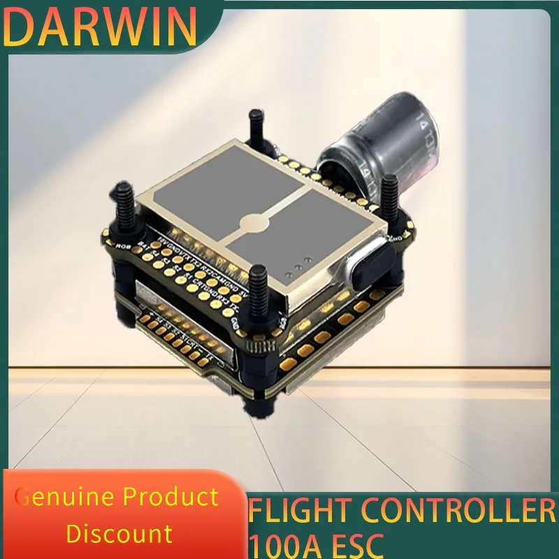 

DarwinFPV "Cement" Ultra Durable F7-100A Waterproof Stack ICM42688 MPU6000 Flight Controller 100A ESC