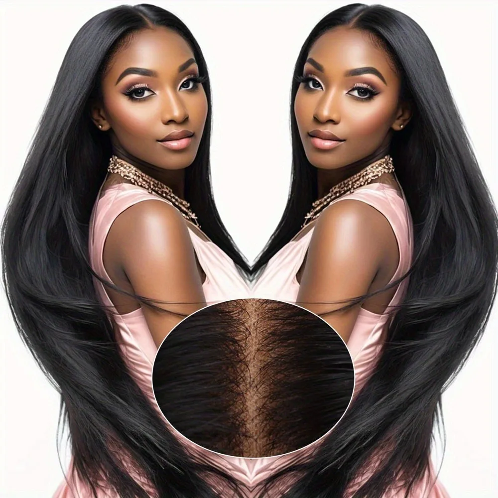 

Бесклеевой бразильский парик из натуральных волос девственницы — предварительно выщипанные и вырезанные кружевные застежки 13x5, естественный вид, не требуется клеем, готовые к ношению