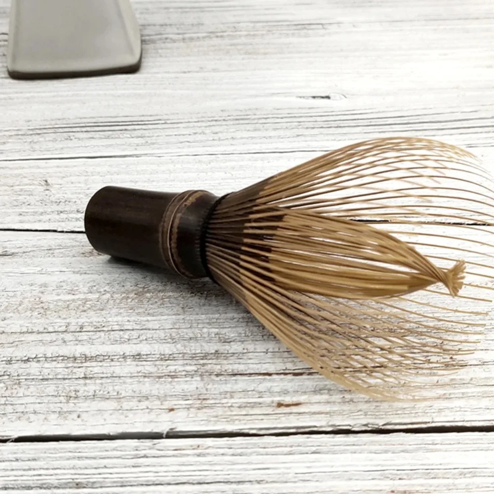 Useful Bamboo Matcha Whisk Reusable Japanese Tea Set Matcha Green Tea Powder Whisk Multifunctional Bamboo Brush Teaware