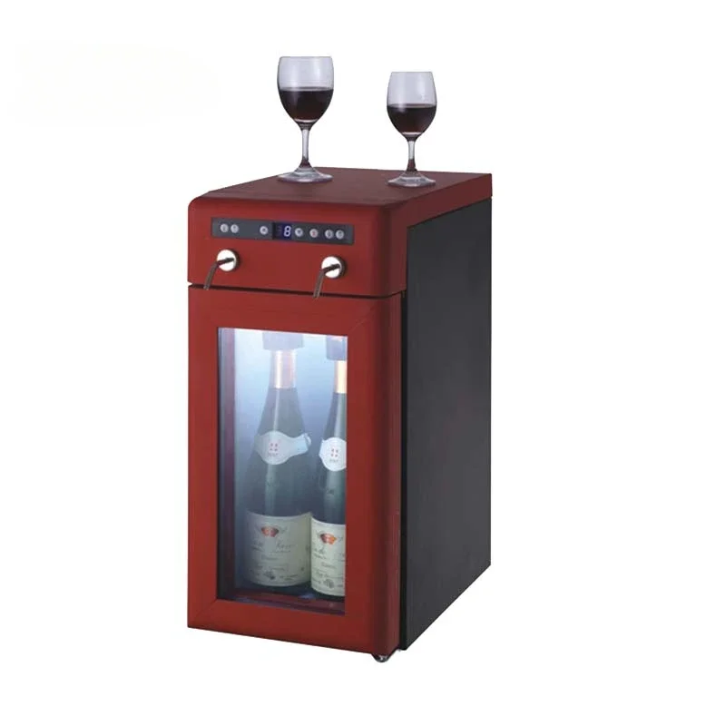 China Supplier Wine Bar Electric Two Bottles Red Argon Wine Dispenser with Rechargeable Cartridge