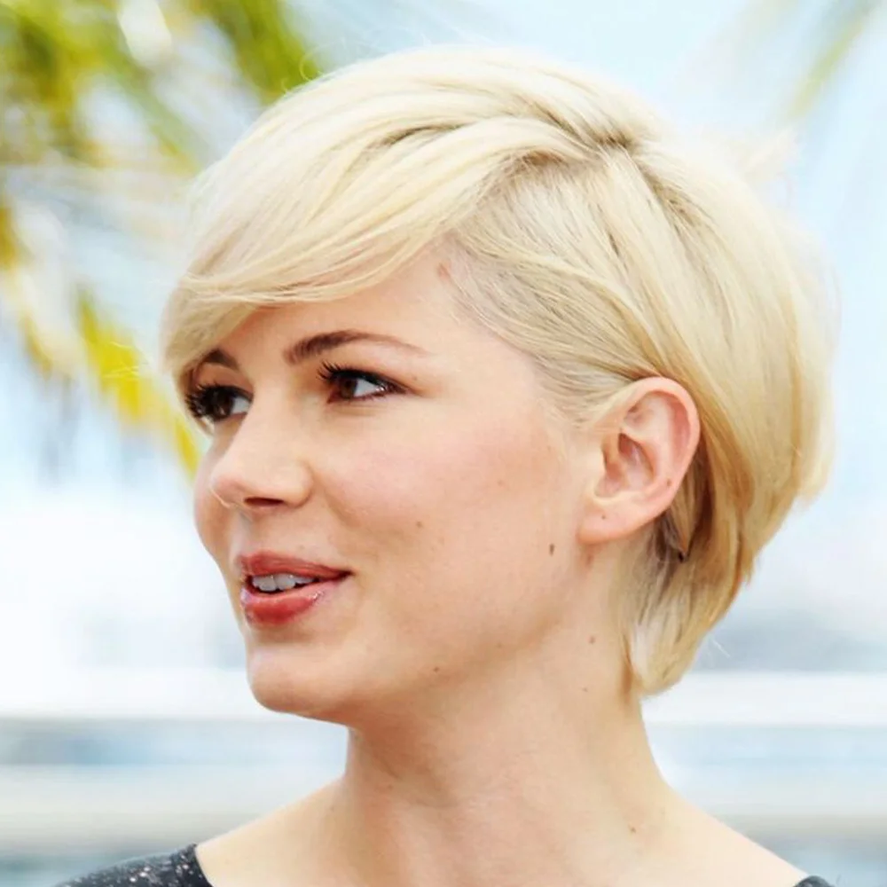 613 شعر مستعار أشقر عابث قطع شعر مستعار البرازيلي شعر مستقيم شعر مستعار قصير الطبقات عابث الباروكات شعر الإنسان كامل آلة صنع شعر مستعار