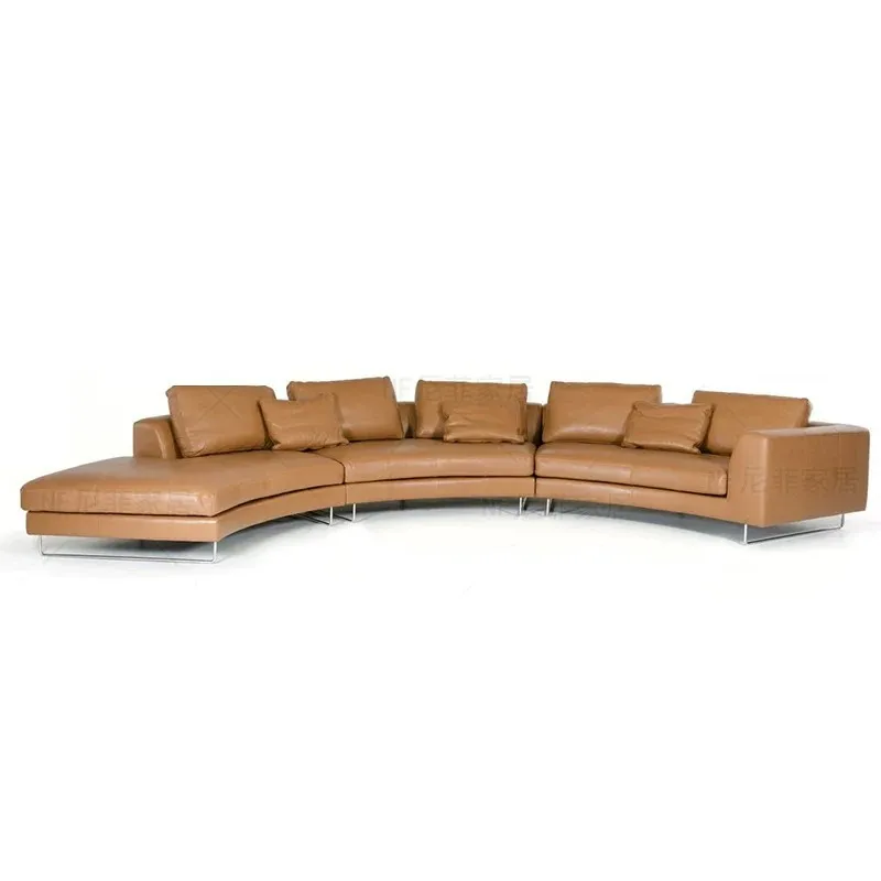 Beauty salon hotel sales department high-end club bar semi-curved sofa