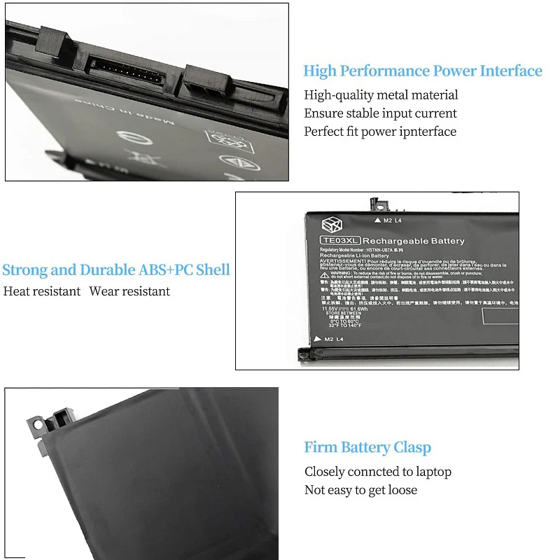 TE03XL Batterij Voor Hp Omen 15-ax000 15-ax033dx 15-ax210nr 15-ax001ns, Hp Pavilion 15-bc000 Serie TPN-Q173 HSTNN-UB7A 849570-541